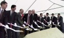 The Fukuoka Japan Temple groundbreaking ceremony.